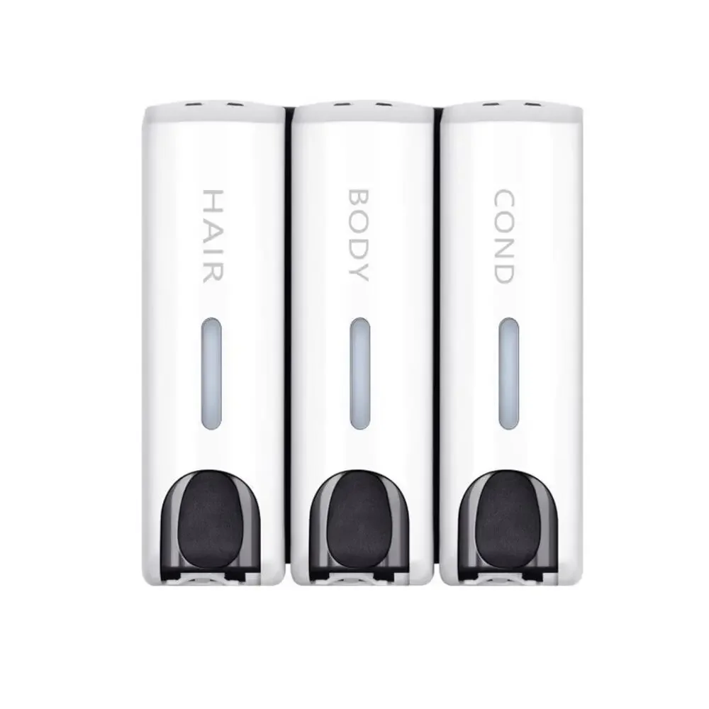 Chrome Triple Soap Dispenser, designed for wall-mounted liquid soap Dispenser
